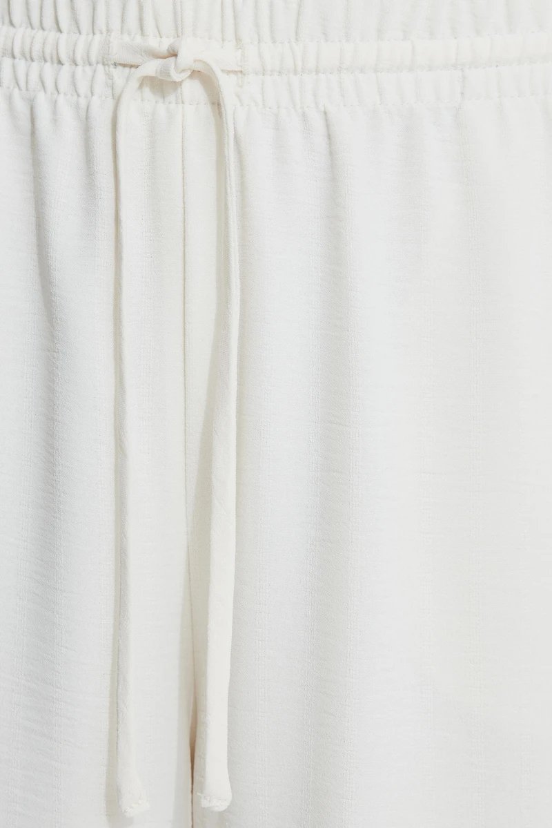 Pantalon à jambe large à enfiler