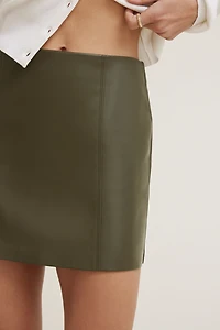 Kylie Faux Leather Mini Skirt