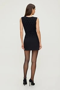 Camisole froncée à pois