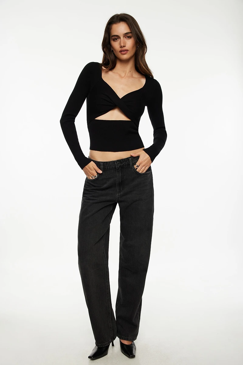 Chandail torsadé avec entaille