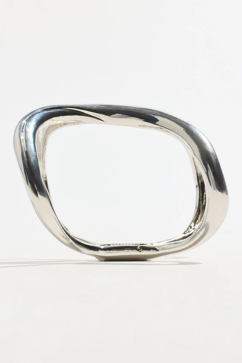 Bracelet-manchette double courbé