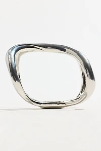 Bracelet-manchette double courbé