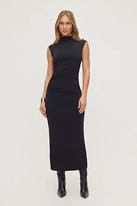 Bria Sculpt Mock Neck Maxi Dress