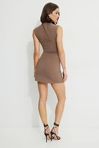 Minirobe froncée en jersey