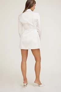 Chrishelle Blazer Romper Mini Dress