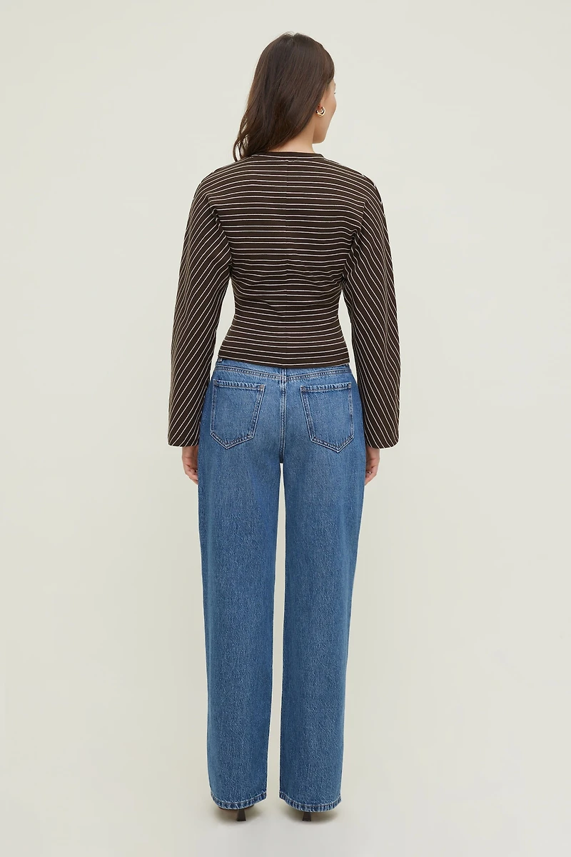 Striped Dolman Heavy Cotton Top