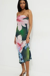 Leah Floral Maxi Tube Dress