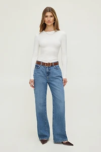 Ceinture mince en faux cuir à boucle carrée et arrondie