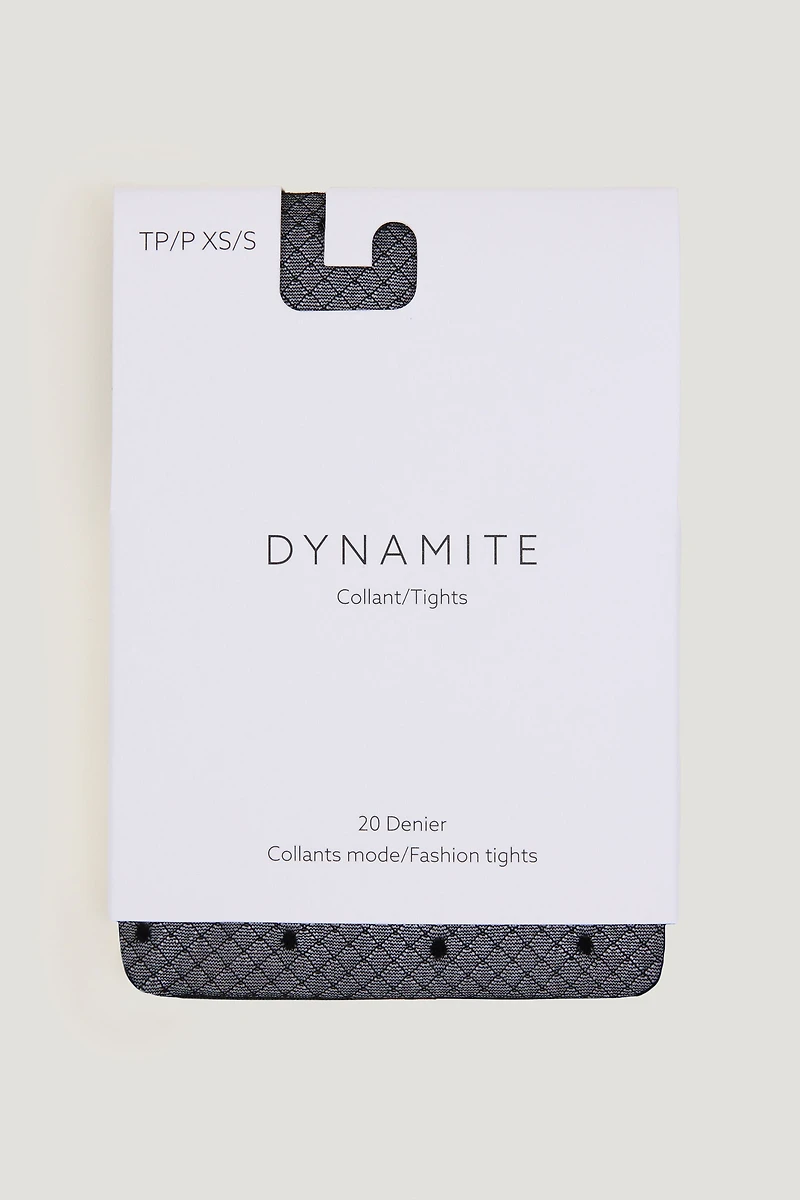 Sheer Dotted Fishnet Tights