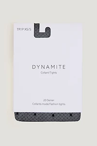 Sheer Dotted Fishnet Tights