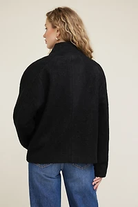 Blouson enveloppant en laine