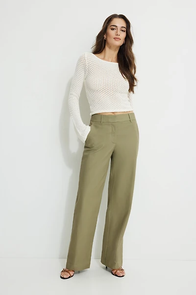 Clean Straight Leg Pants