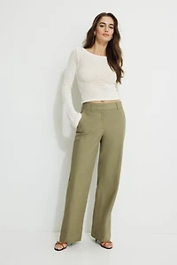 Clean Straight Leg Pants