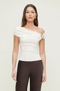 Sculpt Buckle Detail Top