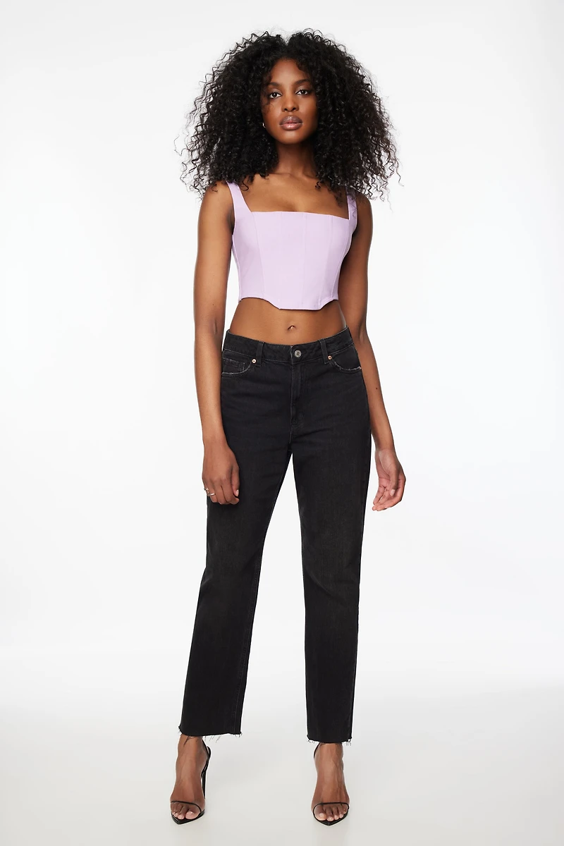 Saige Square Neck Corset Top