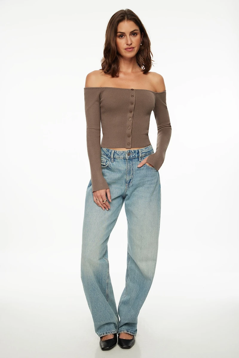 Cardigan à épaules dégagées Alice