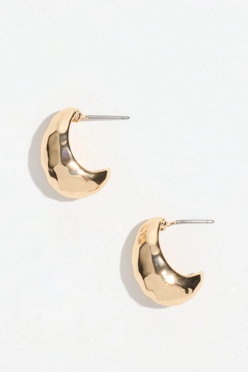 Mini pendants d’oreilles martelés
