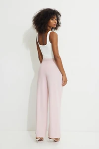 Pantalon plissé à jambe large