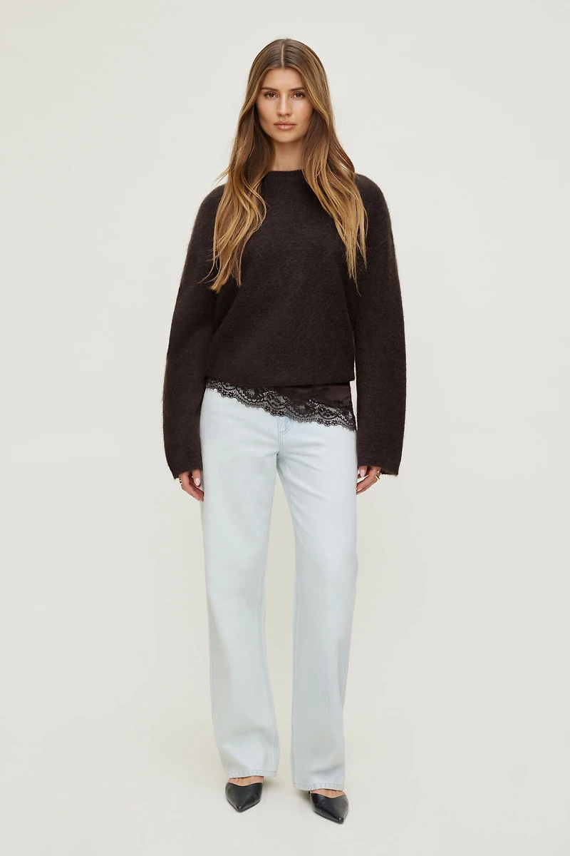 Mika Mid Rise Relaxed Straight Leg Jeans