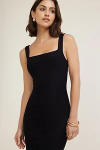 Open Back Ponte Maxi Dress