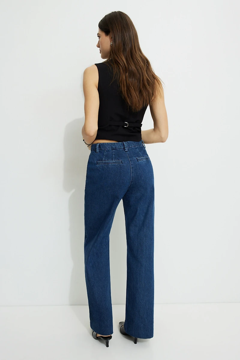 High Rise Wide Leg Trouser Jeans