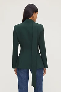 Veston à écharpe décorative