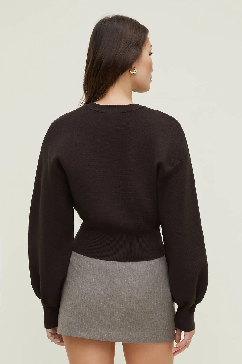 Balloon Sleeve Cardigan