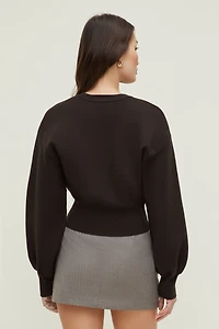 Balloon Sleeve Cardigan