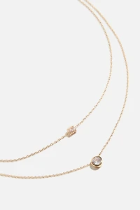 2-Pack Mini Gem Roll Necklaces