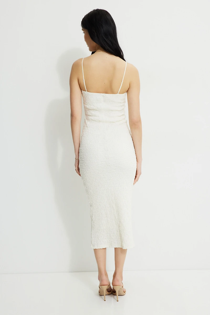 Robe maxi texturée Simona