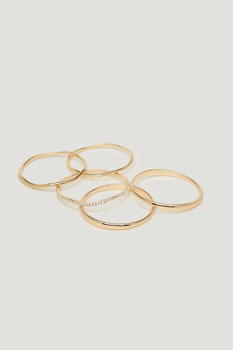 5 Pack Gem Bangles