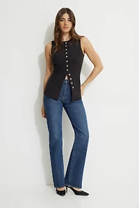 Round Neck Flyaway Vest
