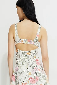 Robe maxi Capri en popeline