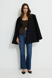 Camisole boutonnière en satin