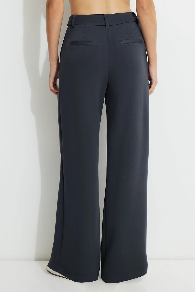 Pantalon à jambe large en scuba Anywear Alex