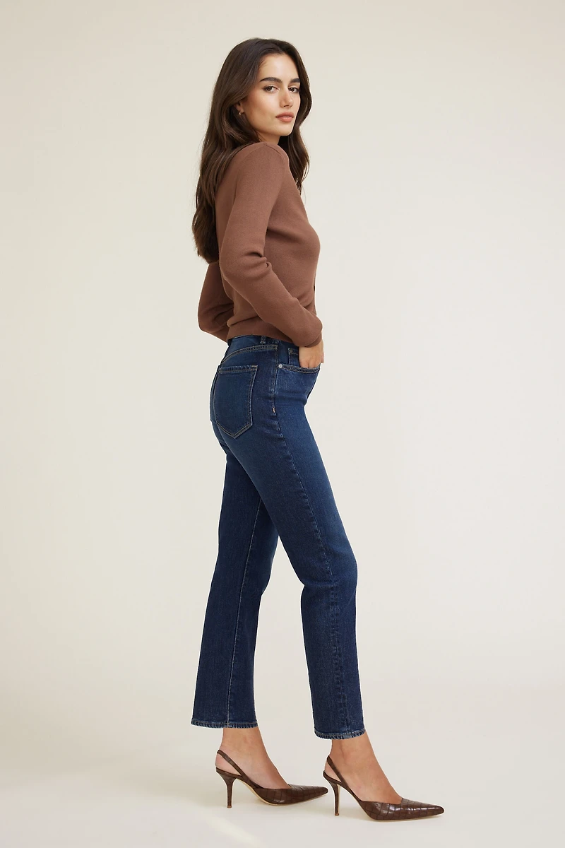 Frenchie Stretch High Rise Slim Leg Jeans