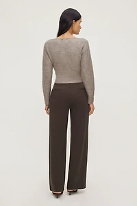 Pantalon à jambe large en scuba Anywear Alex