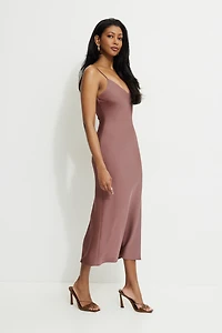 Aimee Satin Maxi Dress