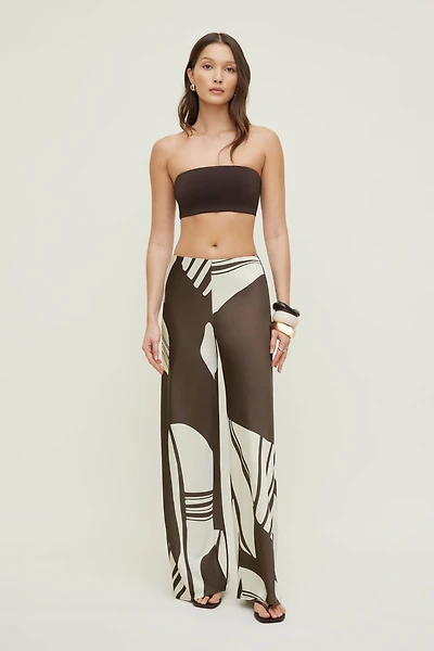 Wide Leg Satin Pants