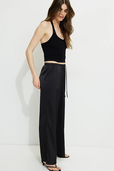 Leo Wide Leg Satin Pants