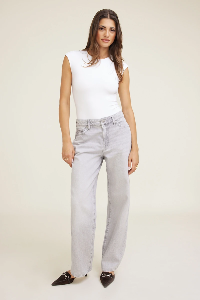 Mika Mid Rise Relaxed Straight Leg Jeans