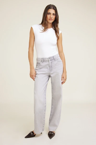 Mika Mid Rise Relaxed Straight Leg Jeans
