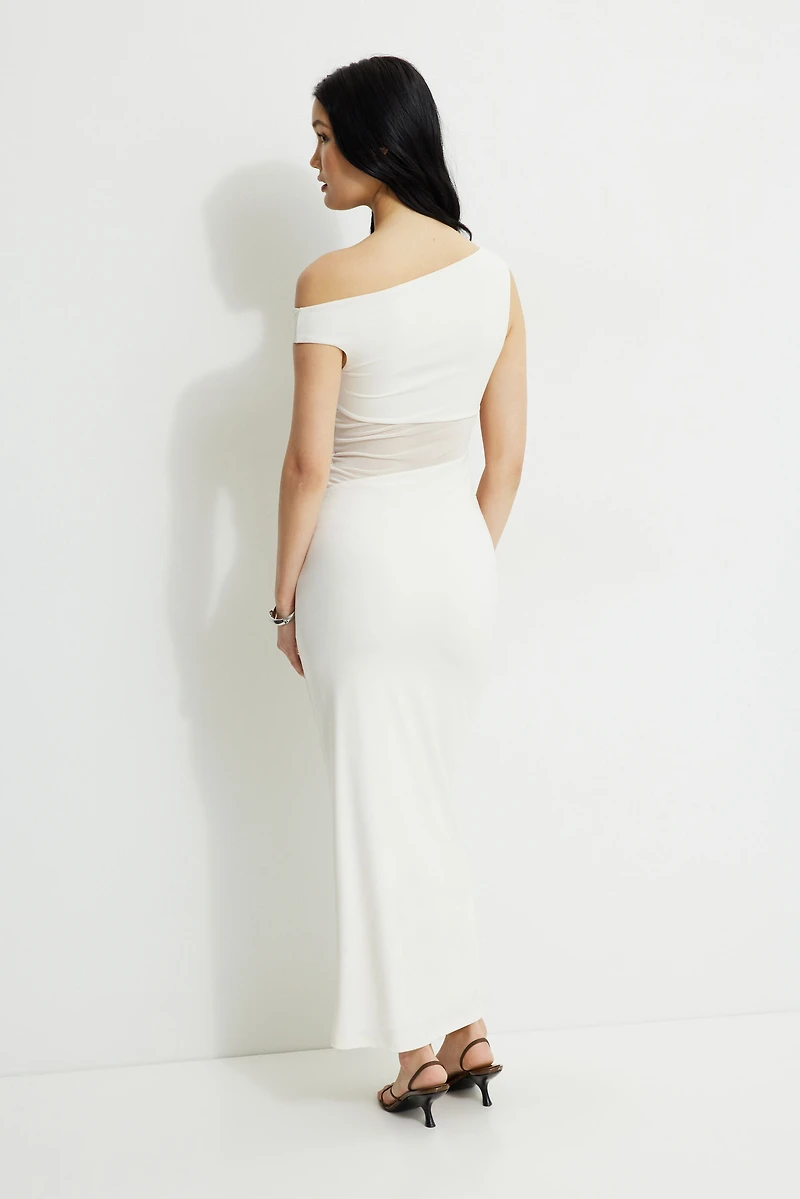 Sheer Sculpt Maxi Dress