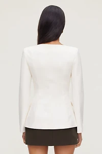 Boat Neck Ponte Blazer