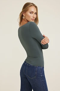 Nola Sculpt Long Sleeve Top
