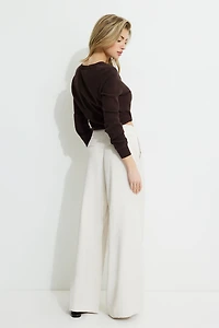 Wide Leg Drawstring Pants