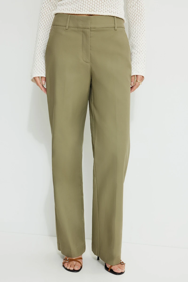 Clean Straight Leg Pants