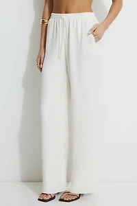 Wide Leg Pull On Pants