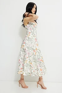 Robe maxi Capri en popeline