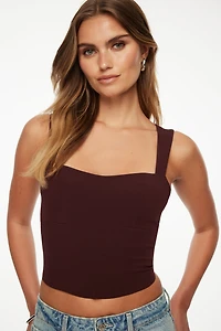 Haut corset à dos ouvert